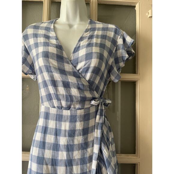 Rails Brigitte‎ Pertwinkle Check Wrap Dress - Picture 8 of 12